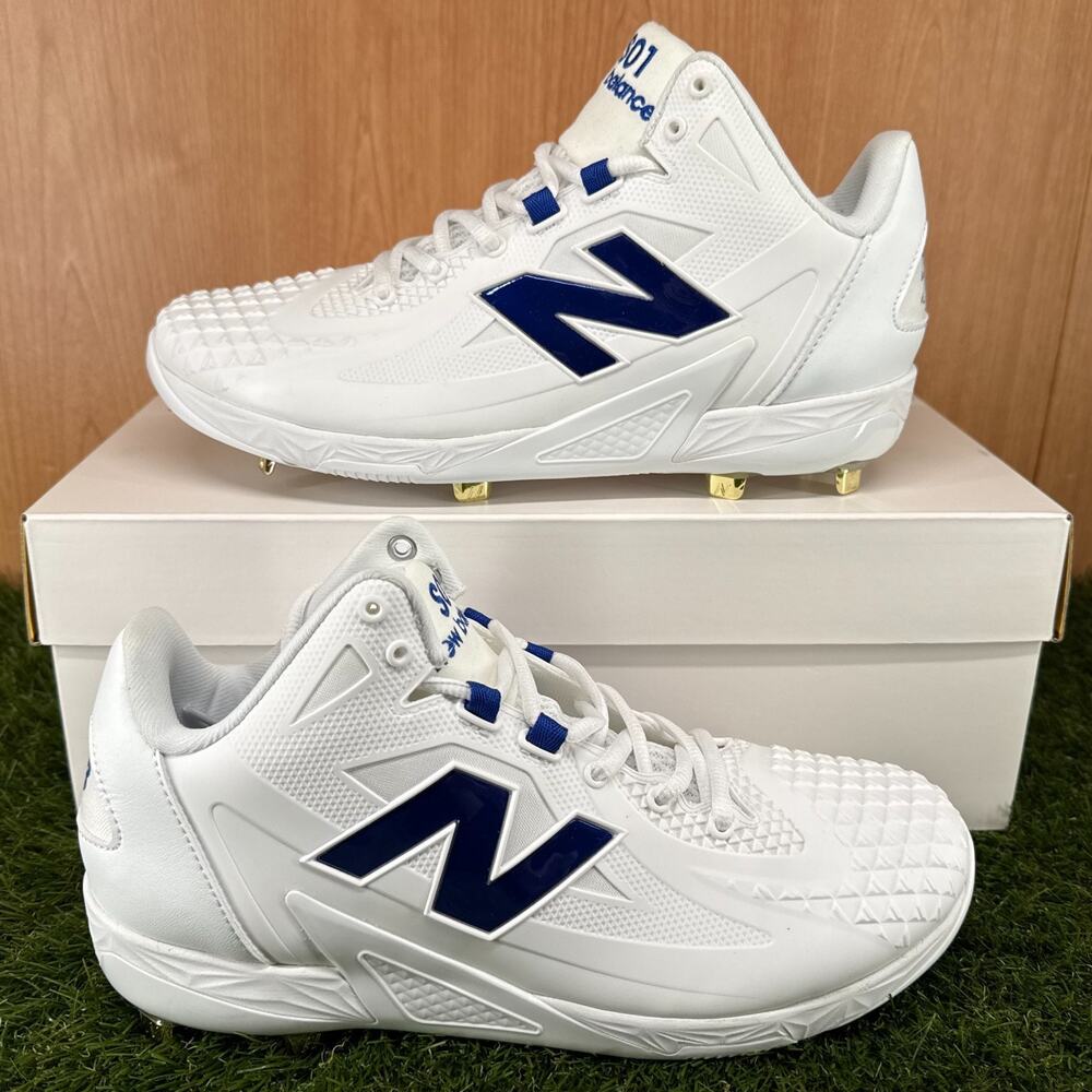New Balance FuelCell Ohtani 1 White Royal Baseball Cleats MSHOWB1 Men's Size 9.5